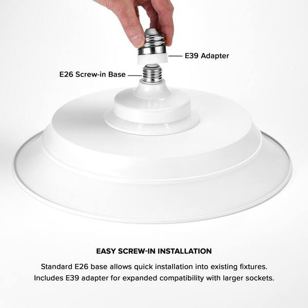 Maxxima 15 in. LED Low Bay Light, 50W, 6500 Lumens, 5000K Daylight