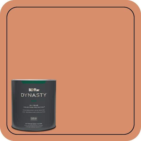BEHR DYNASTY 1 qt. #MQ4-38 Balcony Sunset Semi-Gloss Exterior Stain-Blocking Paint & Primer