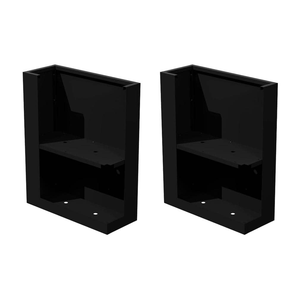 30 in. H x 24 in. W Black Metal Planter Box with Drainage Hole Modern Garden Yard Outdoor Planter Set for Patio price history on PriceWatchPro