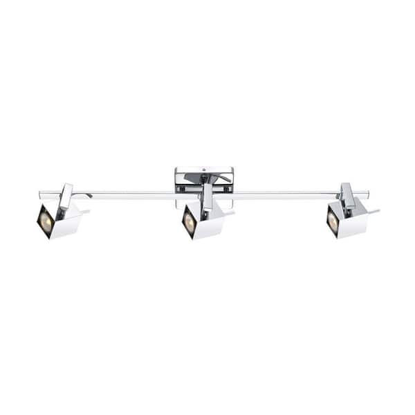 Eglo Manao 2.57 ft. 3-Light Chrome Fixed Track Lighting Kit