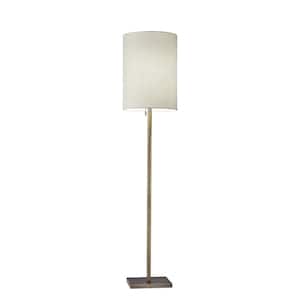 Liam 60.5 in. Antique Brass Floor Lamp