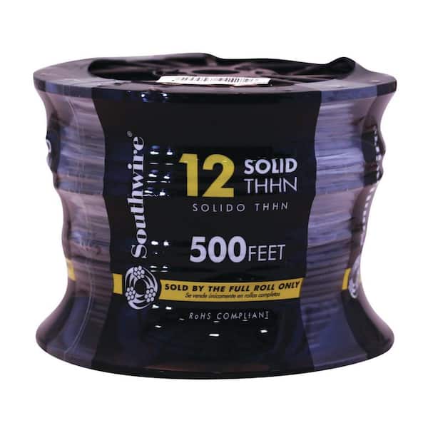 50 ft. 12 Gauge White Stranded Copper THHN Wire 112-3602BR - The Home Depot