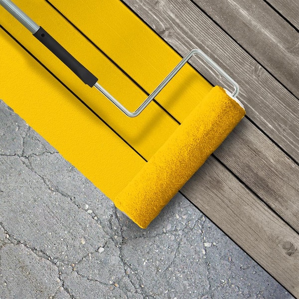 1 gal. #370B-7 Yellow Flash Gloss Enamel Interior/Exterior Porch and Patio Floor Paint