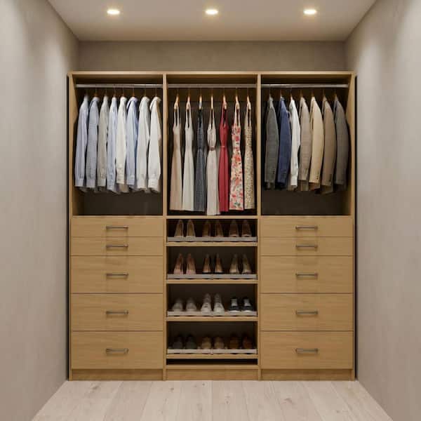 MODULAR CLOSETS Alto 63 in. W White Tower System 2 5-Drawer with