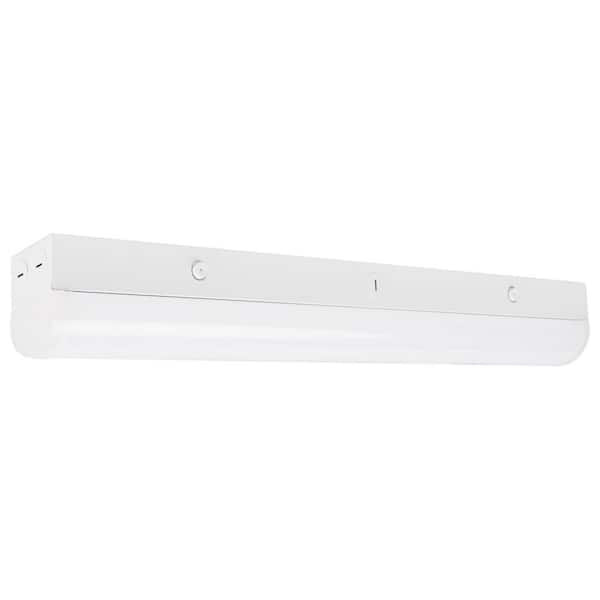 2 ft. 100-Watt Equivalent Integrated LED White Strip Light Fixture 3500/4000/5000K