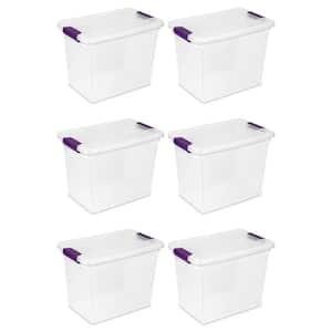 27 Qt. ClearView Latch Box Storage Bin Container ( 6 Pack)