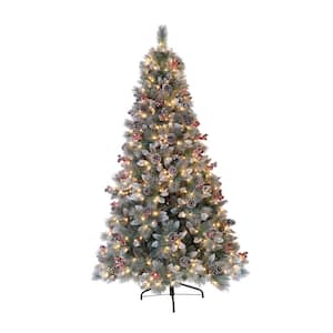 7.5 ft. Pre-Lit Sterling Artificial Christmas Tree with 600 Clear Lights