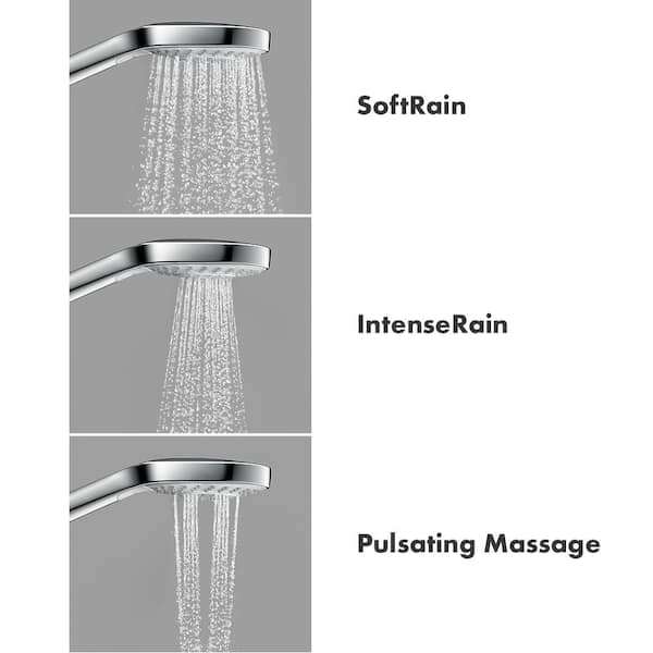 Hansgrohe 3-Spray Patterns with 4.3 in. Single Wall Mount Handheld