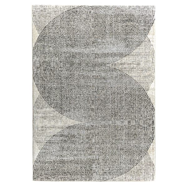 Cloud 19 Vinyl Tracks 7 ft. 10 in. x 10 ft. Dark Natural Area Rug