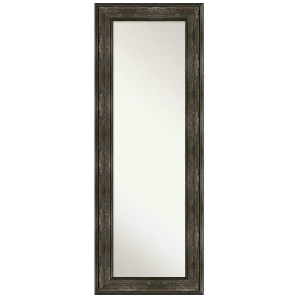 Large Rectangle Distressed Black Brown/Tan Silver Metallic Hooks Casual Mirror (54.25 in. H x 20.25 in. W) price history on PriceWatchPro