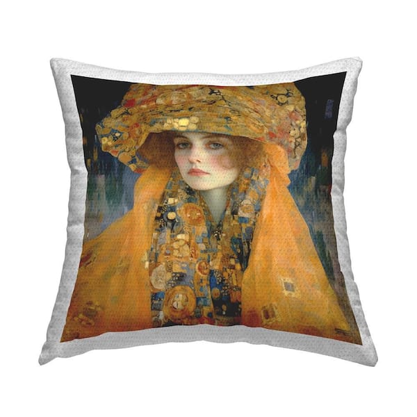 Stupell Industries Luxurious Fashion Woman Outdoor Printed Throw Pillow by RB