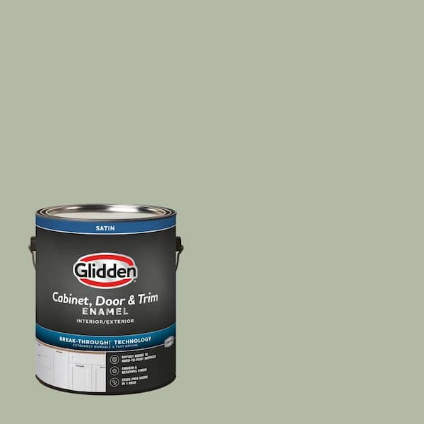 1 gal. PPG1124-4 Light Sage Satin Door, Trim and Cabinet Paint