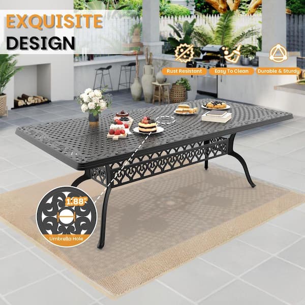 hawkeye umbrella for a small round patio table ABBLE 20'' Outdoor Adjustable All Weather Beach Garden Poolside Accessory Umbrella Table Top Portable Table Fit 1.5-1.9in Umbrella Pole (Black) : Patio, Lawn & Garden Step Thru Bikes making it a durable Model:7'3