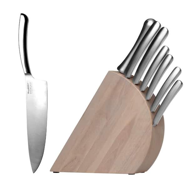 BergHOFF Essentials Concavo 8-Piece Stainless Steel Knife Set with Block