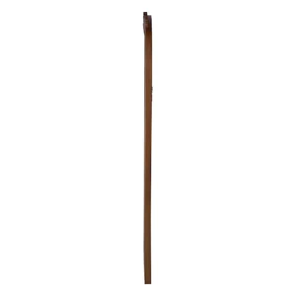 Brown 29.3 in. W x 65.2 in. H Mid Century Arch MDF Framed Mirror Wall Mirror Wall Decor Mirror