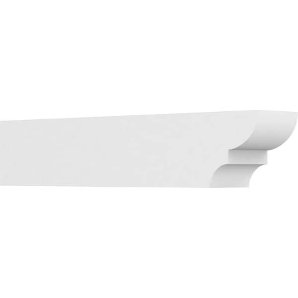 Ekena Millwork 5 in. x 6 in. x 30 in. Ridgewood PVC Rafter Tail Brace