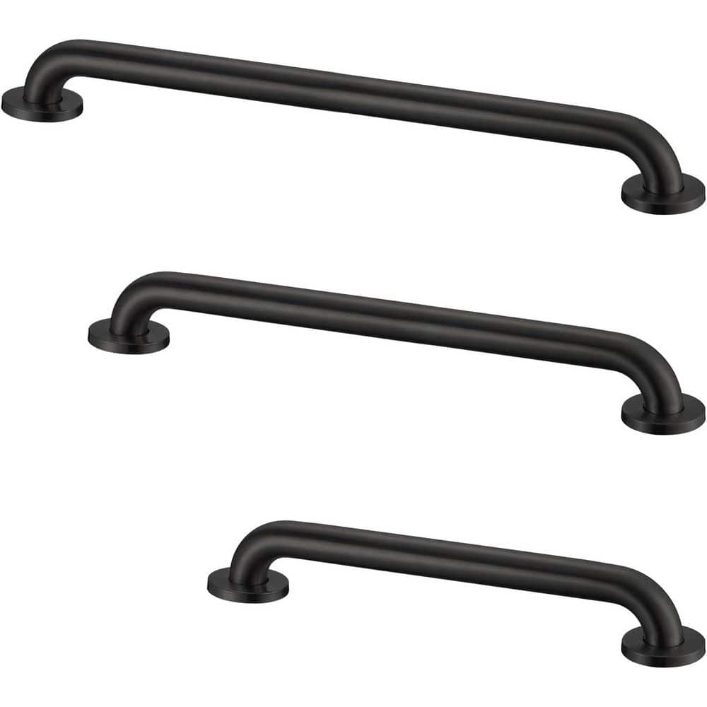 Wudkey 18 in. 36 in. 42 in. Stainless Steel Grab Bar Set, Grab Bar ...