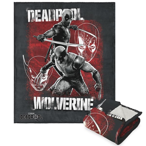 THE NORTHWEST GROUP Marvels Deadpool 3 It's Time For Silk Touch Sherpa Throw
