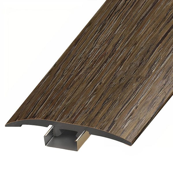 ASPEN FLOORING Keswick 1/4 in. Thick x 2 in. Width x 94 in. Length 3-in-1 T-Mold, Reducer, and End Cap Vinyl Molding