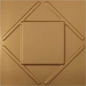 19 5/8 in. x 19 5/8 in. Aubrey EnduraWall Decorative 3D Wall Panel, Gold (12-Pack for 32.04 Sq. Ft.)