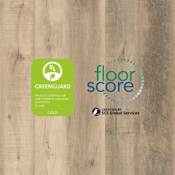 Lifeproof Edgely Mill Oak 22 MIL x 8.9 in. W x 60 in. L