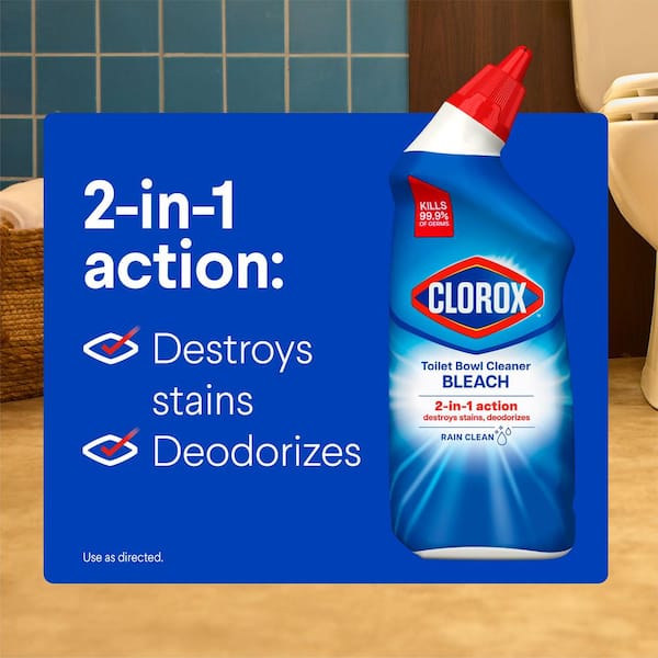 24 oz. Rain Clean Toilet Bowl Cleaner with Bleach (2-Pack)