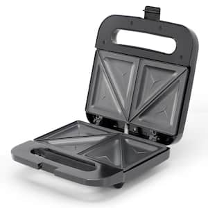 Electric Non-Stick Sandwich Maker in Silver