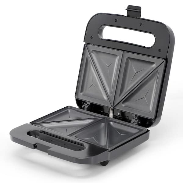 MegaChef Electric Non-Stick Sandwich Maker in Silver