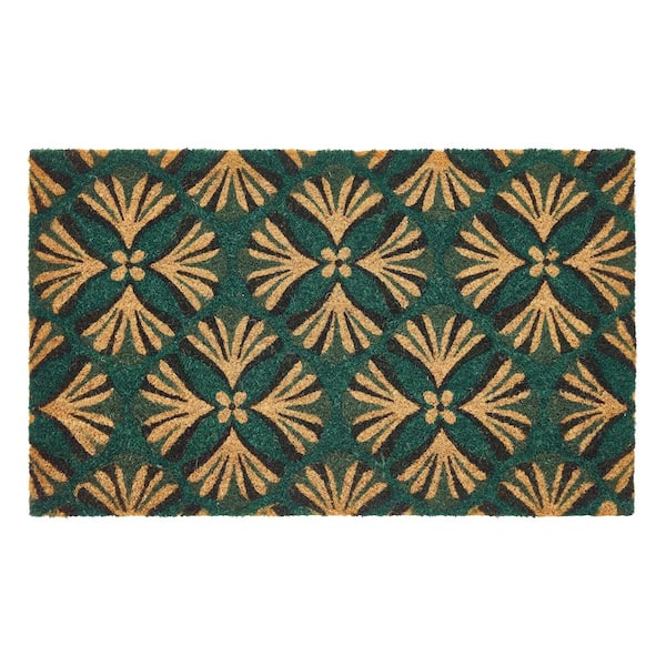 Tribal Finn 18 in. x 30 in. Coir Indoor/Outdoor Door Mat Multi-Colored