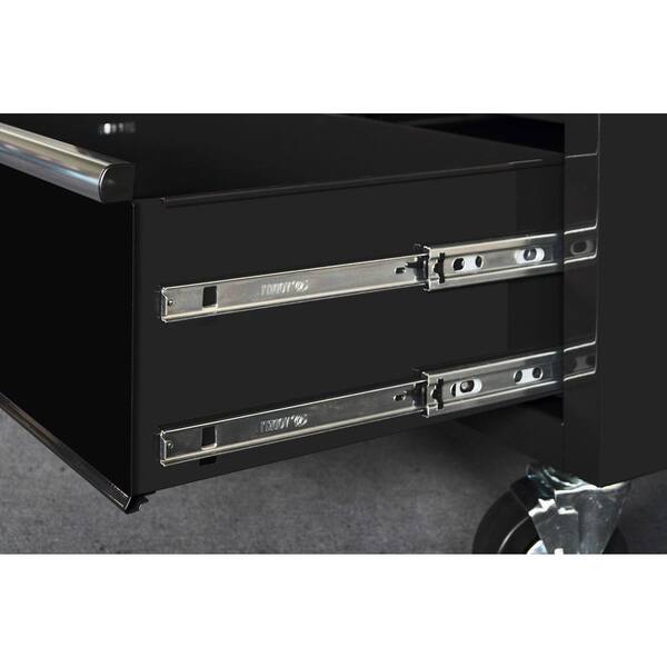 Husky - 52 in. 11-Drawer Mobile Workbench with Solid Wood Top, 22 in. Extra Deep