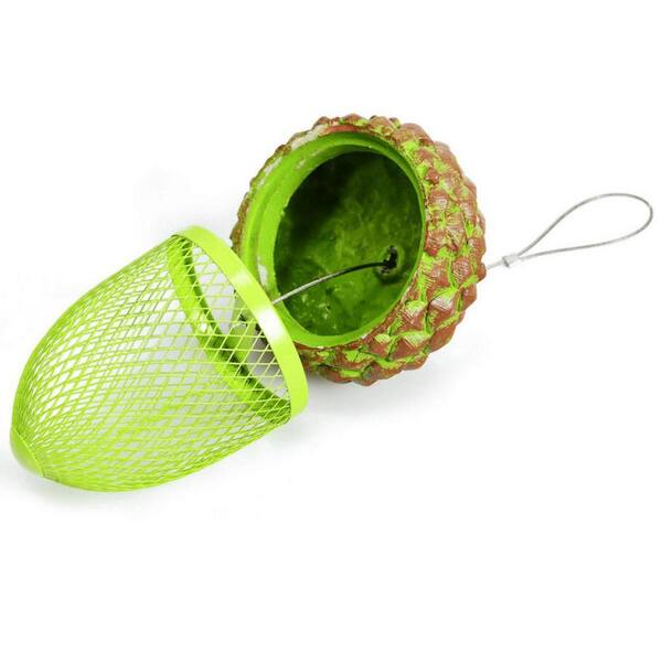Outdoor Metal Seed Guard Deterrent Squirrel Cage Tube Wild Bird Feeder