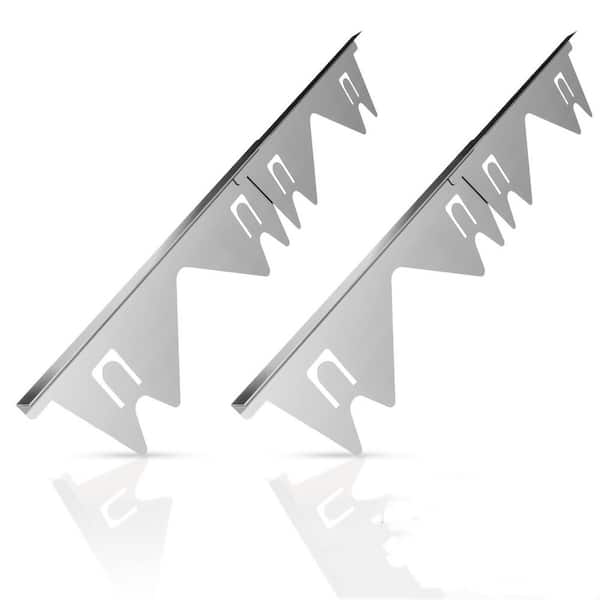 Stainless Steel Stove Gap Covers (2 Pack), Stove Gap Filler for Kitchen Oven Counter Side Gap, Range Trim Kit, Silver