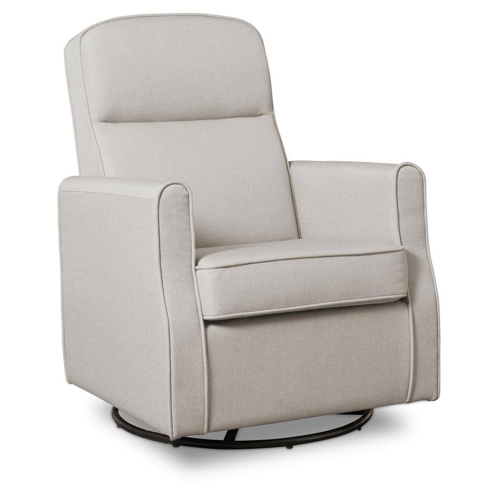 Taupe Blair Slim Nursery Glider Swivel Rocker Chair