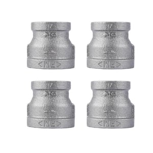 1 in. x 3/4 in. Black Iron Reducing Coupling (4-Pack)