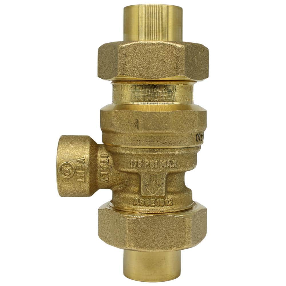 Wilkins 3/4 in. 760 Bronze Dual Check Valve Backflow Preventer with Atmospheric Vent, Copper Sweat Connections -  34-760C