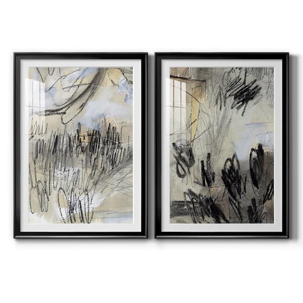Wexford Home Masked Notes III by Wexford Homes 2 Pieces Framed Abstract Paper Art Print 22.5 in. x 30.5 in.