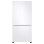 19.5 cu. ft. 3-Door French Door Smart Refrigerator in White, Standard Depth