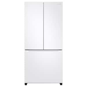 19.4 cu. ft. 3-Door French Door Refrigerator in White