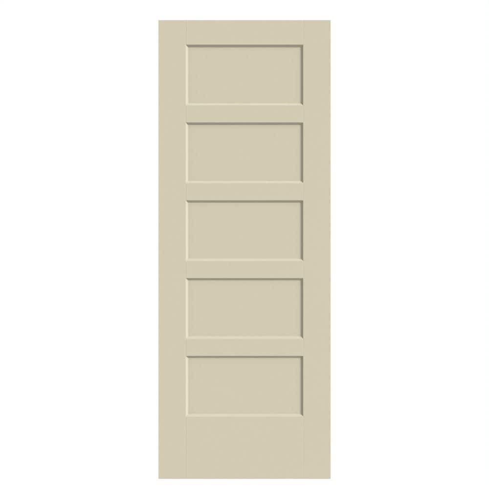 28 in. x 80 in. 5-Panel Bayshore Single Bore Solid Core Golden Haystack Molded Composite Interior Door Slab price history on PriceWatchPro