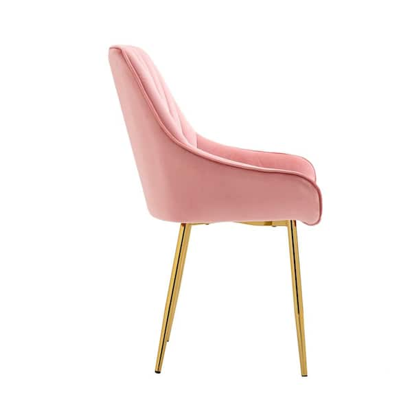 pink high back dining chairs