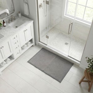 15.75 in. x 23.62 in. Soft Bathroom Rug with Non-Slip TPR Backing, Ultra Absorbent and Comfortable Bath Mat