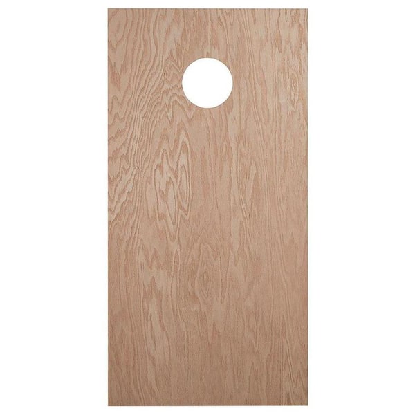 1/2 in. x 2 ft. x 4 ft. Red Oak Plywood Corn Hole Board Top