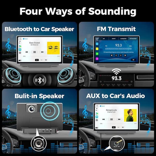 Lukyamzn 7 in. Wireless Apple/Android CarPlay for Car Stereo Lukyamzn 7 in. Wireless Apple/Android CarPlay for Car Stereo