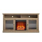 Ameriwood Home Eagle Hollow 59.61 In. Freestanding Electric Fireplace 