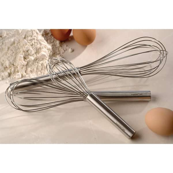 ExcelSteel 12 Professional Gold Heavy Duty Whisk w/White Handle 251 - The  Home Depot