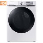 7.5 cu. ft. Smart Gas Dryer with Steam Sanitize+ in White