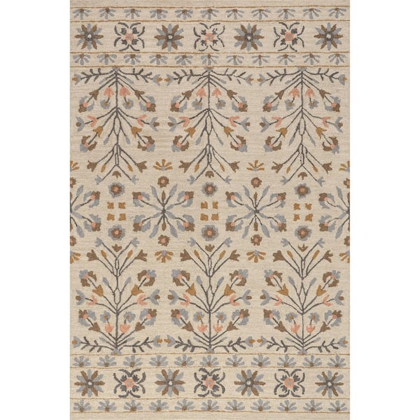 Folklore Wool Multicolor 6 ft. x 9 ft. Indoor/Outdoor Patio Area Rug