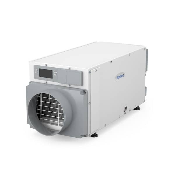 E070 70 pt. 2,200 sq. ft. Bucketless Dehumidifier in Gray with Compact Size for Crawl Space Installation