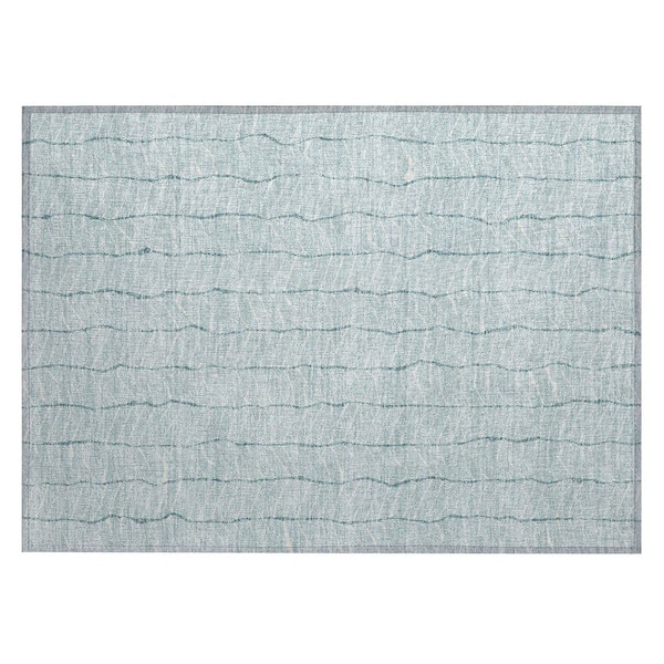 Chantille Machine Washable Indoor/Outdoor Abstract ACN3038 Sky 2 ft. x 3 ft. Accent Rug