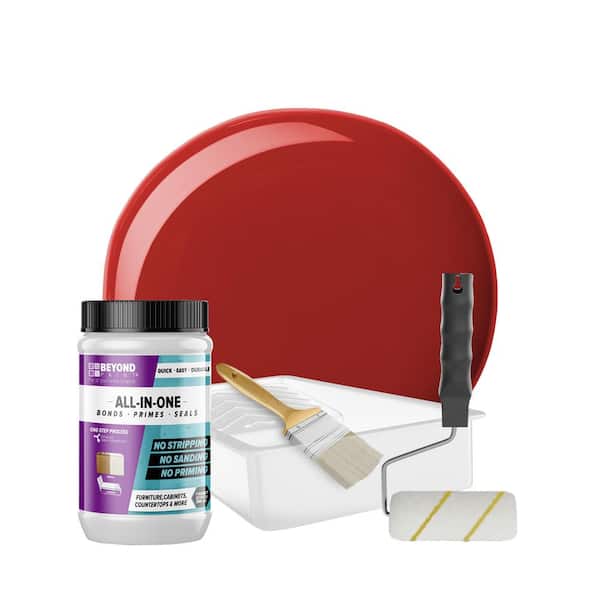 1 qt. Poppy Cabinets, Countertops, Furniture and More Multi-Surface All-in-One Interior/Exterior Refinishing Kit
